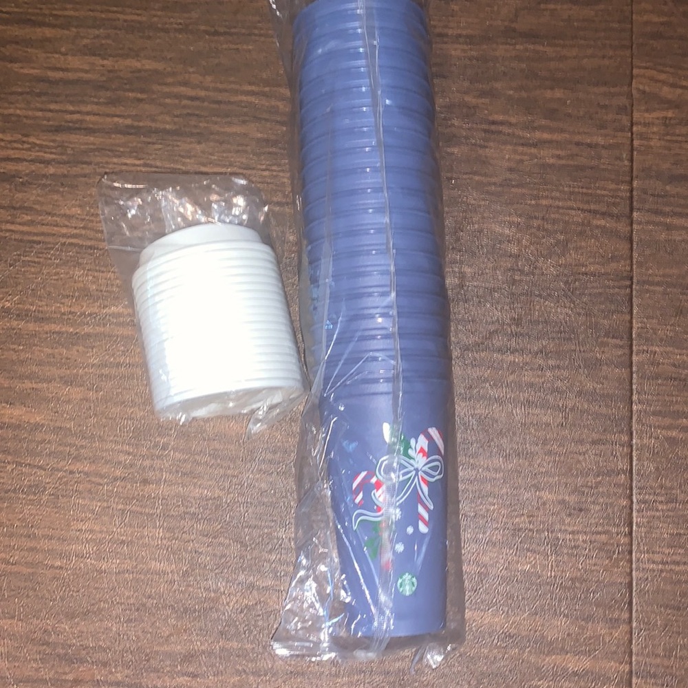 Limited Edition Starbucks Christmas Hot Cups w/lids
